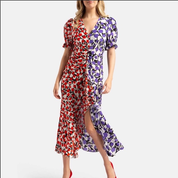 RIXO LONDON
ARIEL TULIP CONTRAST COLOUR DR… - Picture 2 of 14